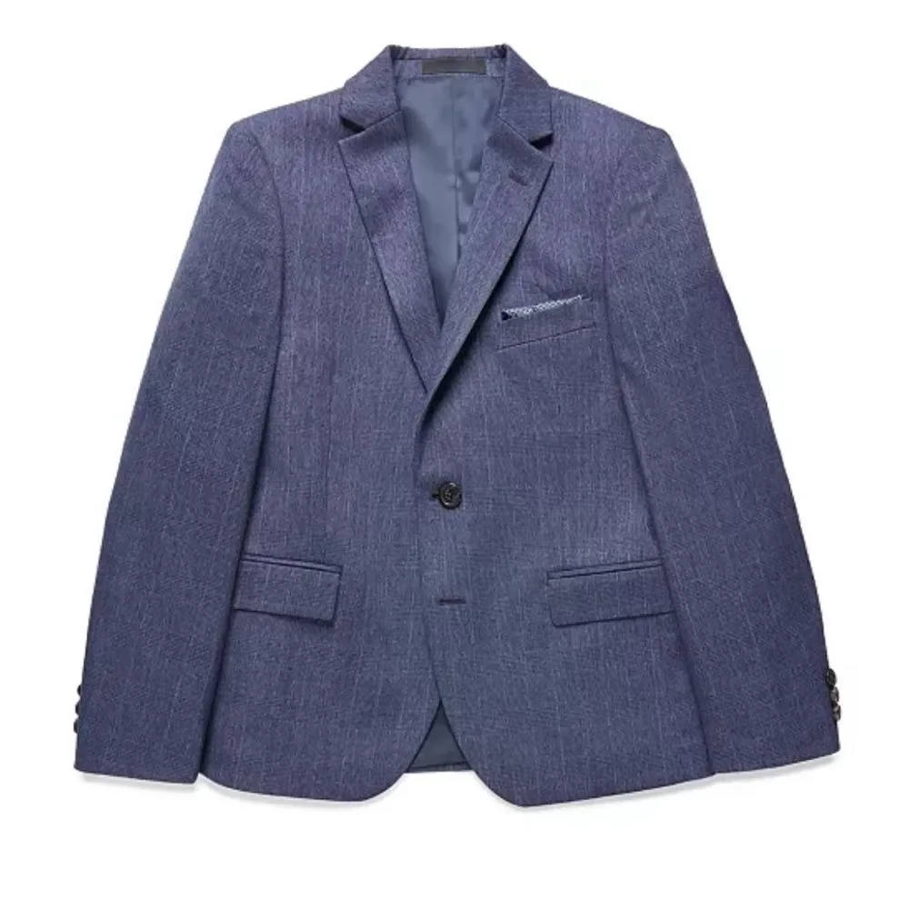 Lauren Ralph Lauren Big Boys Plaid Sport Coat - Navy, jacket suit 16R